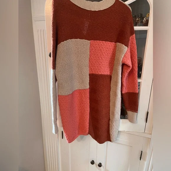 NWT Free People Colorblock Sweater Romper - Picture 4 of 6